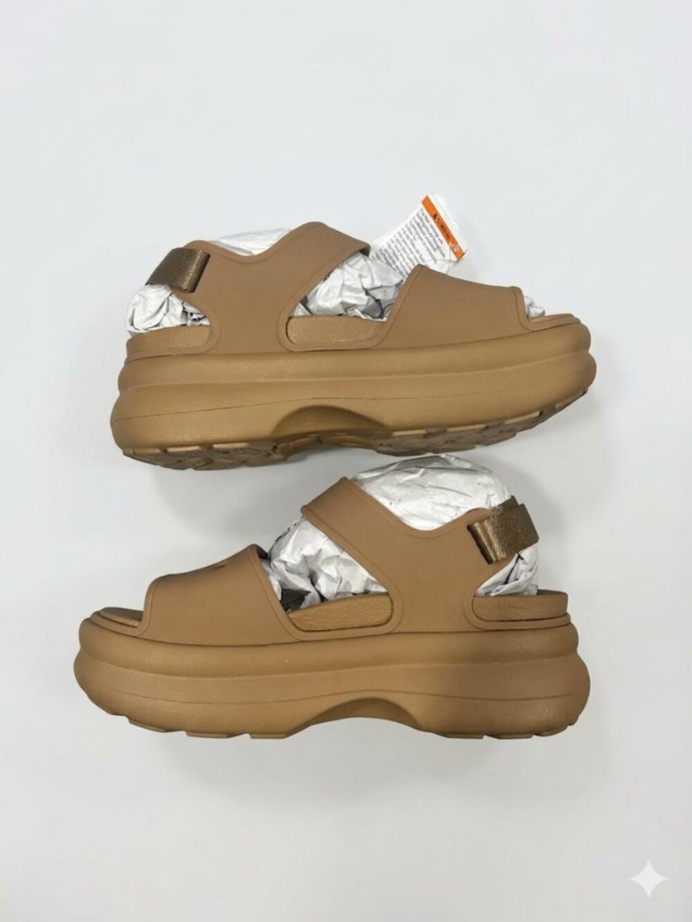 NIB Crocs Stomp Sandals - Tan/Khaki